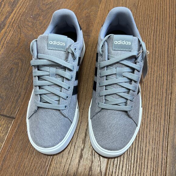 Adidas Men's Daily 4.0 Sneakers Gray and black Size M8  W9 - Picture 2 of 6